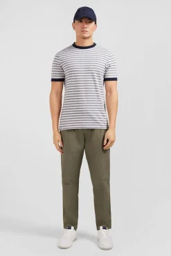 T-Shirt Manches Courtes Gris Raye
