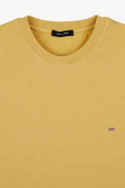 T-Shirt Manches Courtes Jaune Uni