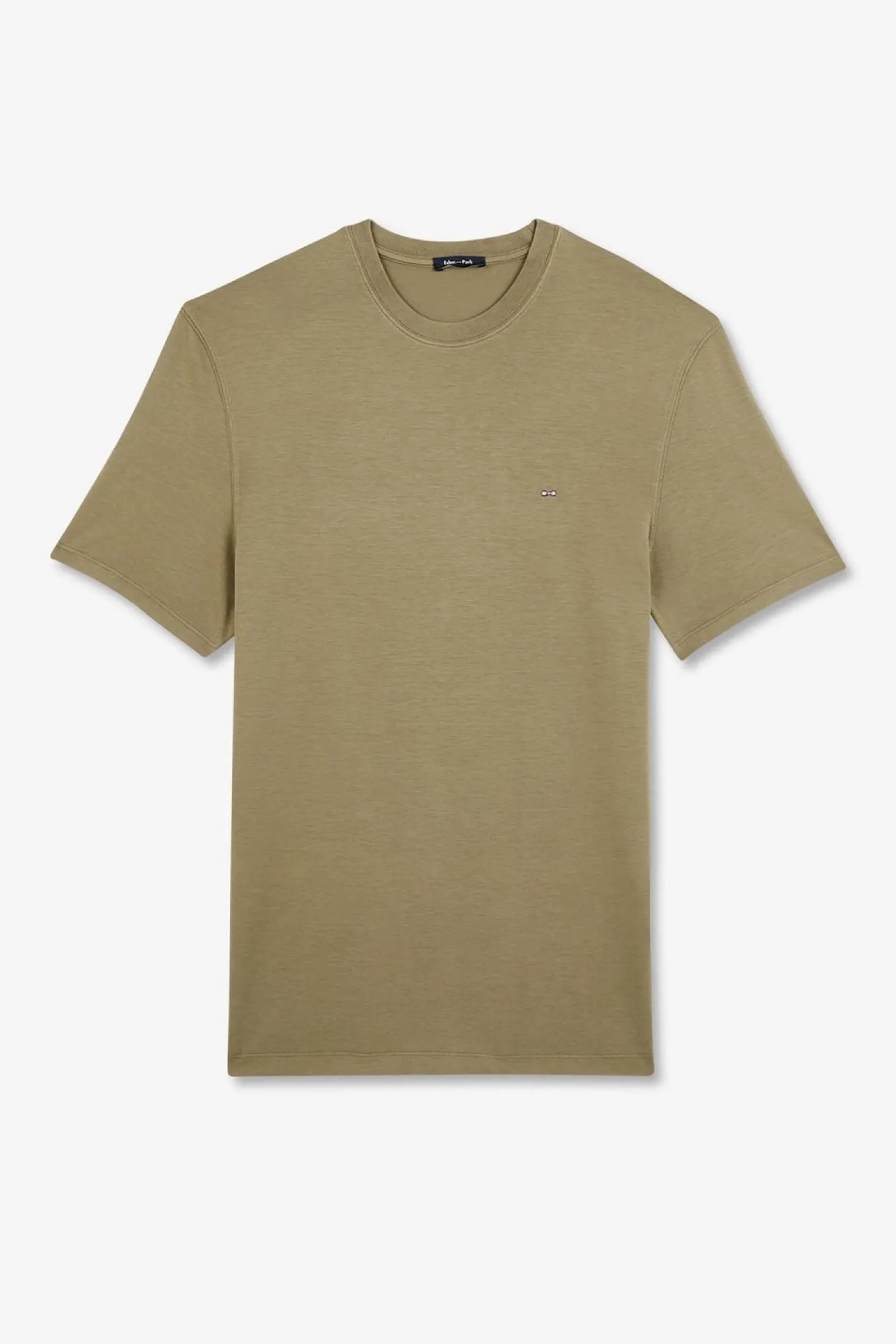 T-Shirt Manches Courtes Kaki Uni
