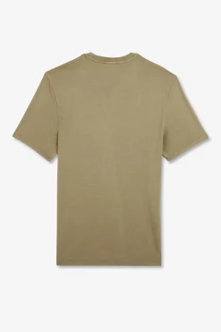 T-Shirt Manches Courtes Kaki Uni