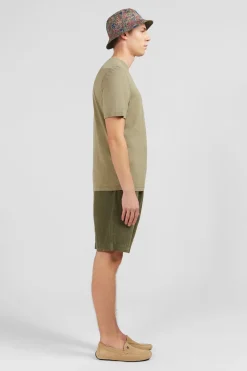 T-Shirt Manches Courtes Kaki Uni