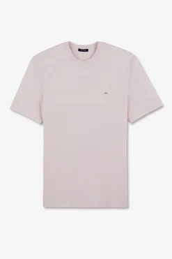 T-Shirt Manches Courtes Rose Uni