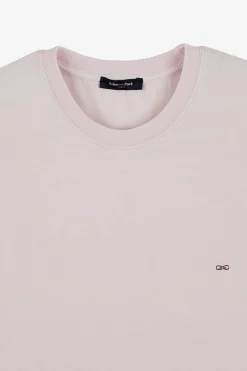 T-Shirt Manches Courtes Rose Uni