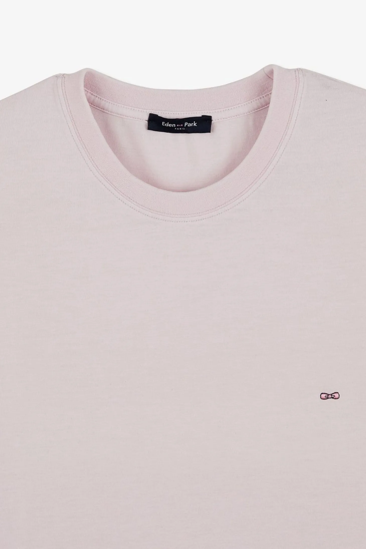 T-Shirt Manches Courtes Rose Uni