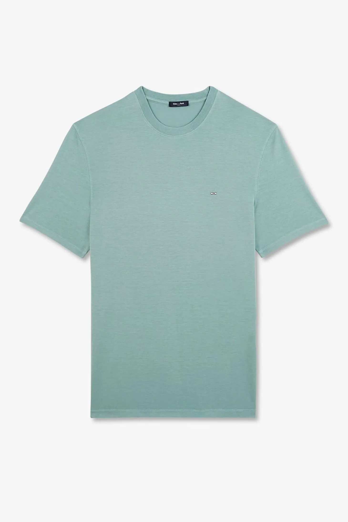 T-Shirt Manches Courtes Vert Uni