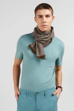 T-Shirt Manches Courtes Vert Uni