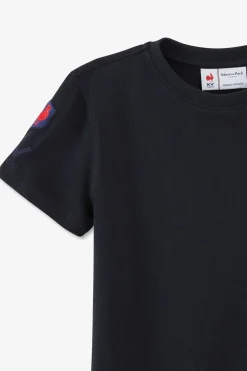 T-Shirt Marine Xv De France En Jersey Coton