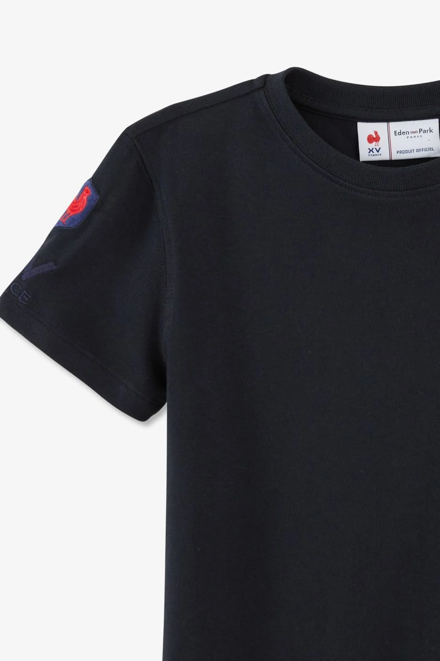 T-Shirt Marine Xv De France En Jersey Coton
