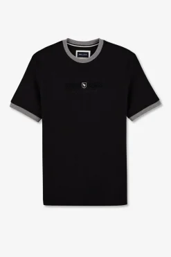 T-Shirt Noir Inscription Eden Park New Zealand