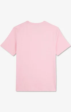 T-Shirt Rose Col Rond A Manches Courtes