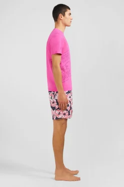 T-Shirt Rose Imprime Eden Park
