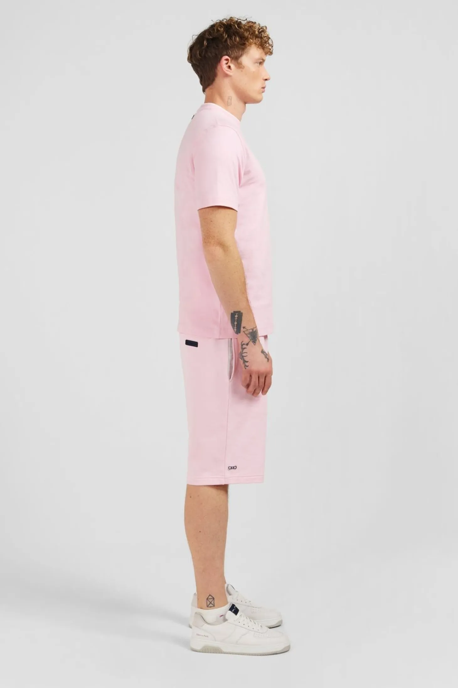 T-Shirt Rose Uni A Manches Courtes
