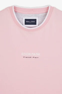T-Shirt Rose Uni A Manches Courtes