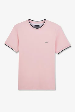T-Shirt Rose Uni A Manches Courtes