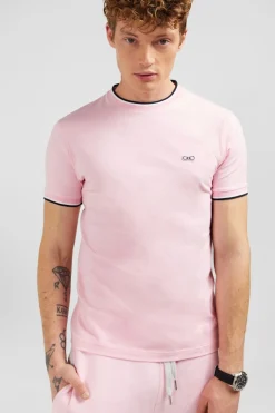 T-Shirt Rose Uni A Manches Courtes