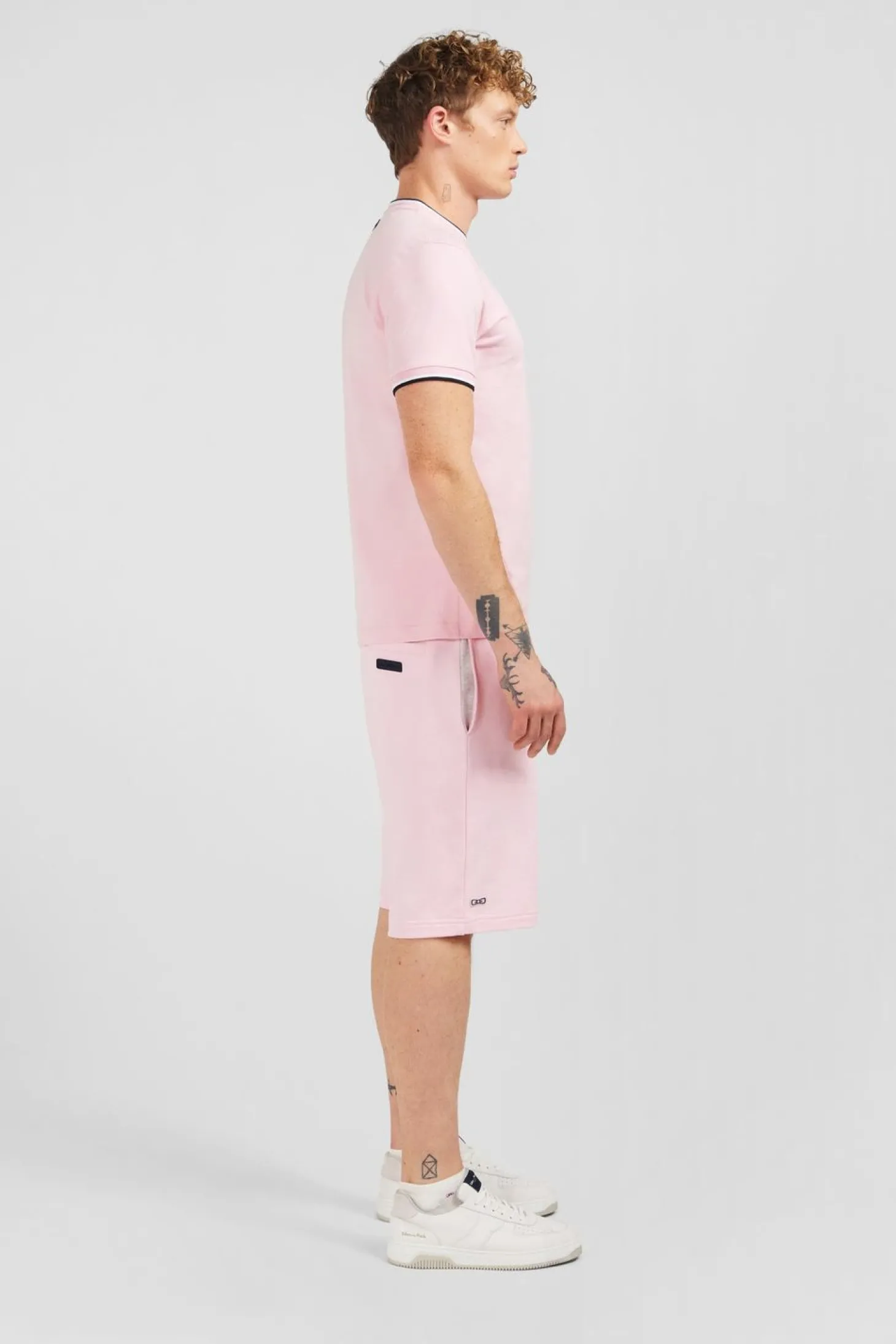 T-Shirt Rose Uni A Manches Courtes