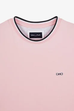 T-Shirt Rose Uni A Manches Courtes