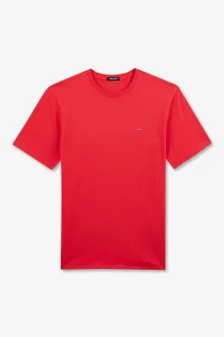 T-Shirt Rouge A Manches Courtes