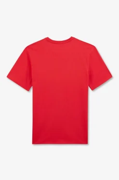 T-Shirt Rouge A Manches Courtes