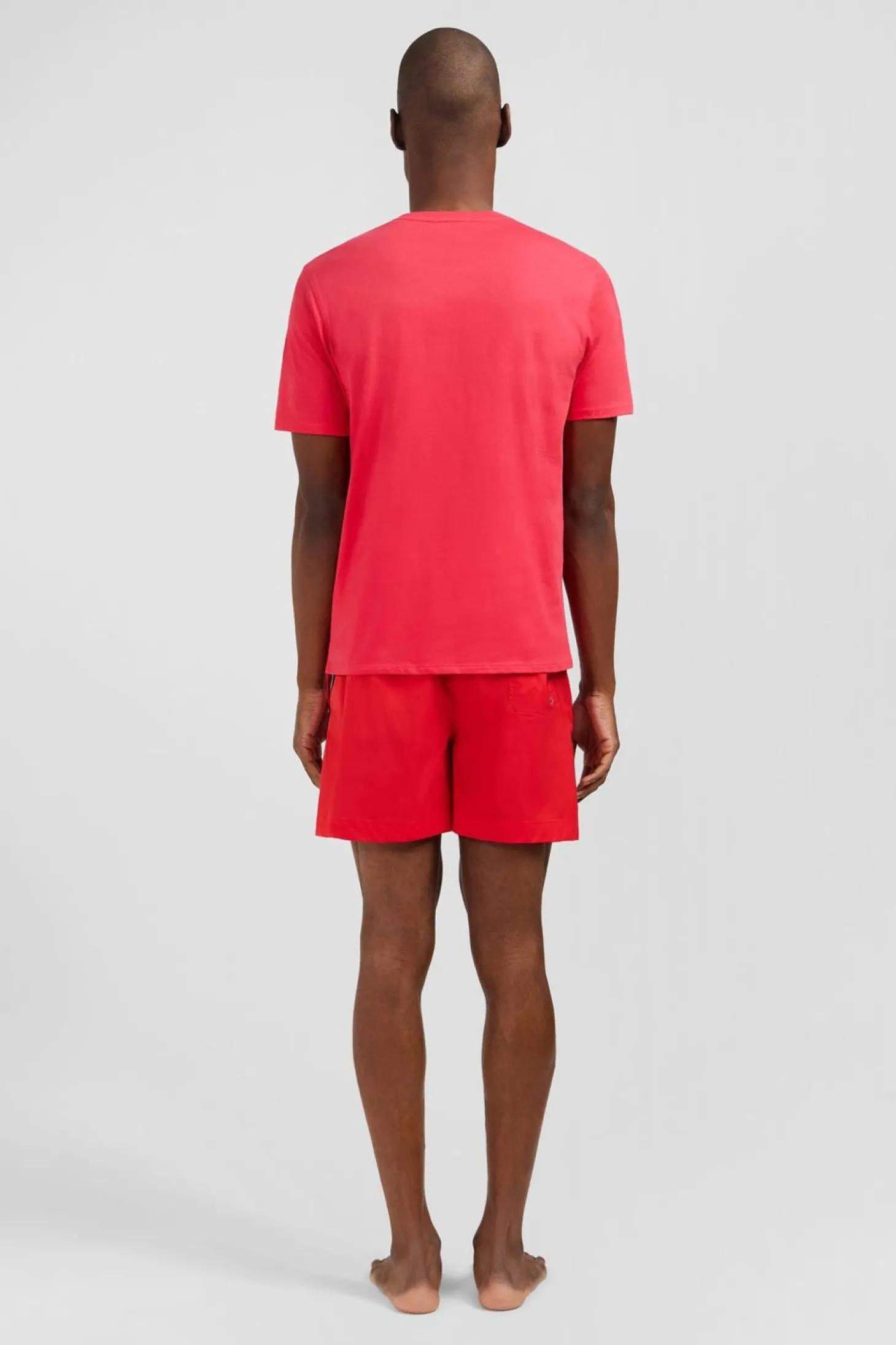 T-Shirt Rouge A Manches Courtes